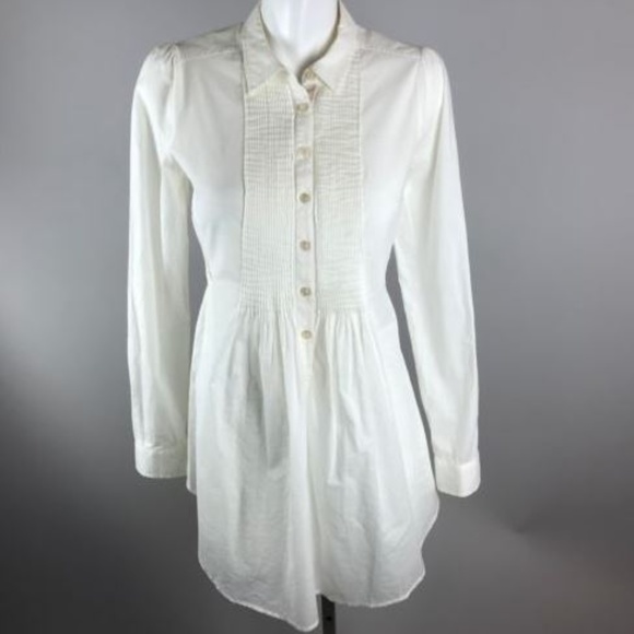 Anthropologie Tops - Anthropologie HD in Paris Tuxedo Pintuck Blouse 6